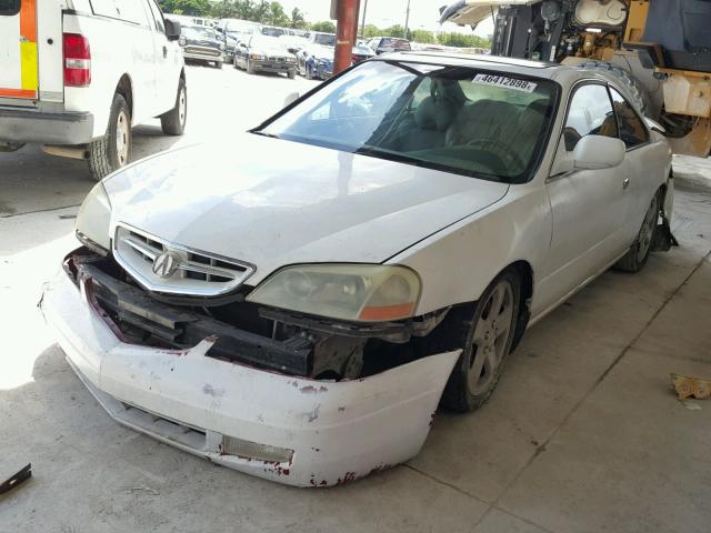 19UYA42671A013186 - 2001 ACURA 3.2CL TYPE WHITE photo 2