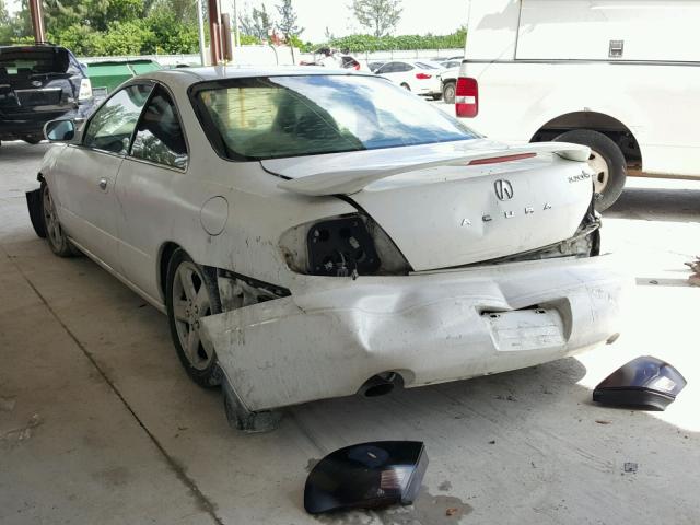 19UYA42671A013186 - 2001 ACURA 3.2CL TYPE WHITE photo 3