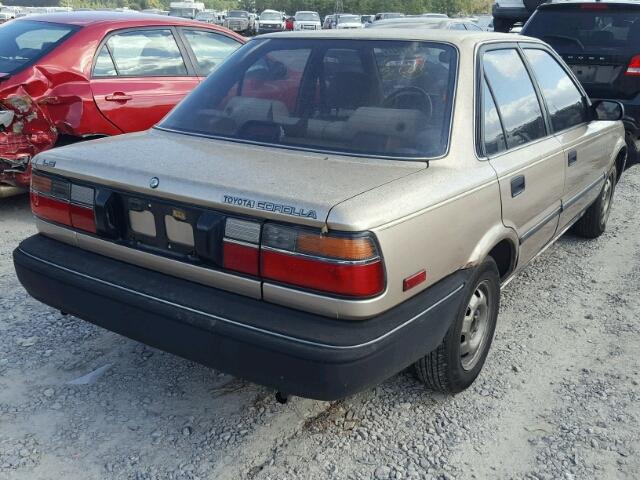 JT2AE93EXK0116108 - 1989 TOYOTA COROLLA BROWN photo 4