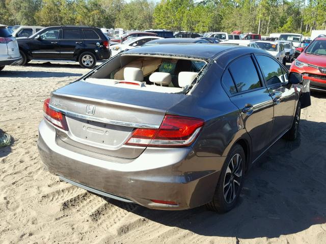 19XFB2F87DE038528 - 2013 HONDA CIVIC EX 棕色 照片 4