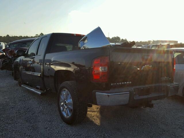 1GCRCSE05CZ256640 - 2012 CHEVROLET SILVERADO BLACK photo 3