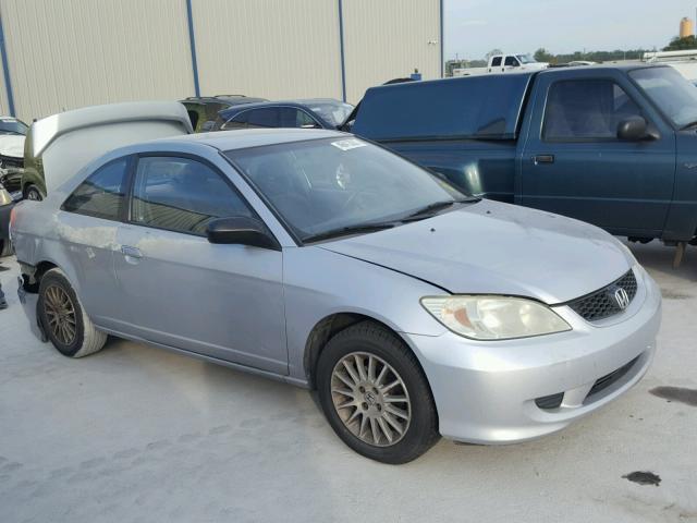 1HGEM22515L067714 - 2005 HONDA CIVIC LX SILVER photo 1