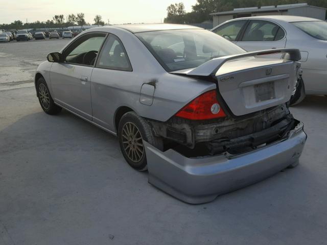 1HGEM22515L067714 - 2005 HONDA CIVIC LX SILVER photo 3