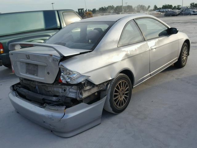 1HGEM22515L067714 - 2005 HONDA CIVIC LX SILVER photo 4