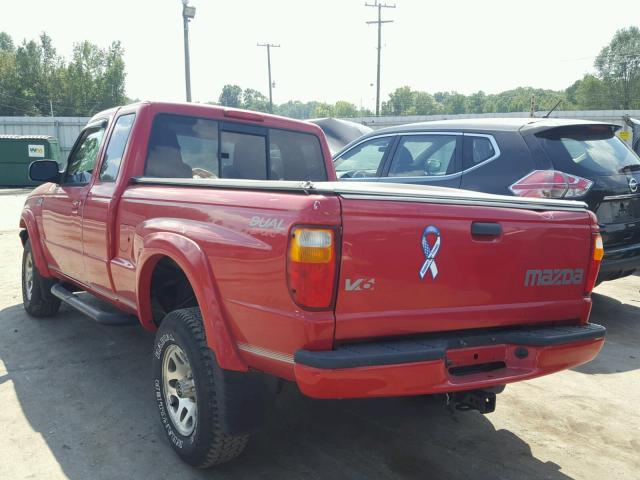 4F4YR16U24TM00694 - 2004 MAZDA B3000 CAB RED photo 3