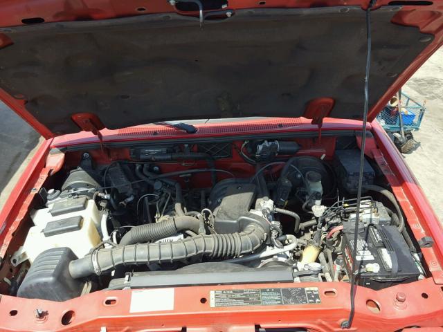 4F4YR16U24TM00694 - 2004 MAZDA B3000 CAB RED photo 7