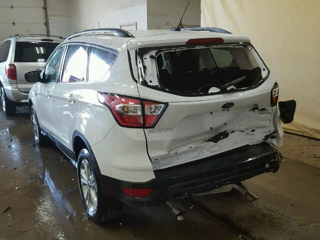 1FMCU0GD2HUE05268 - 2017 FORD ESCAPE SE WHITE photo 3