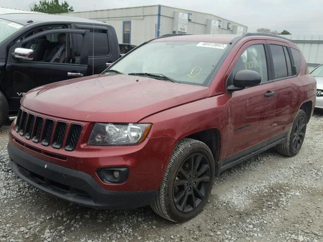 1C4NJCBA1FD210327 - 2015 JEEP COMPASS SP RED photo 2