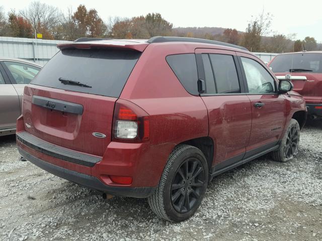 1C4NJCBA1FD210327 - 2015 JEEP COMPASS SP RED photo 4