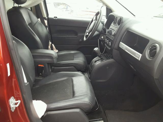 1C4NJCBA1FD210327 - 2015 JEEP COMPASS SP RED photo 5