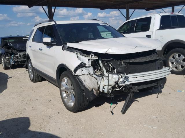 1FM5K8F89DGA54420 - 2013 FORD EXPLORER L WHITE photo 1