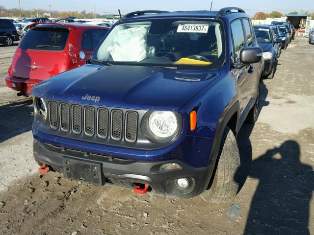 ZACCJBCT5GPC82250 - 2016 JEEP RENEGADE T BLUE photo 2