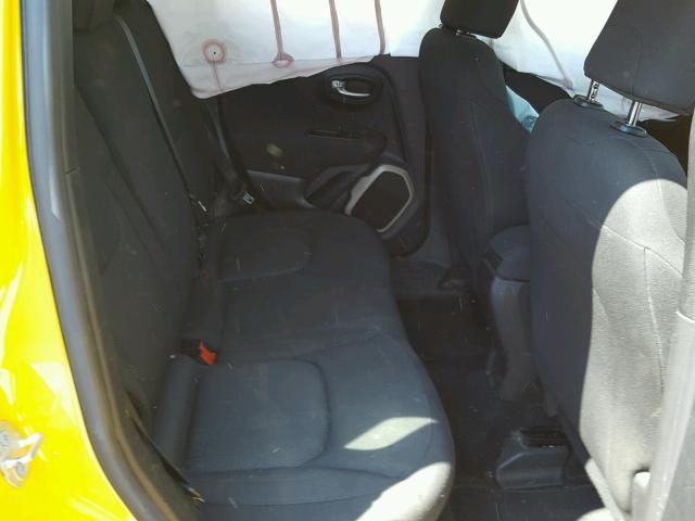 ZACCJAAT8GPD43703 - 2016 JEEP RENEGADE S Sarı foto 6