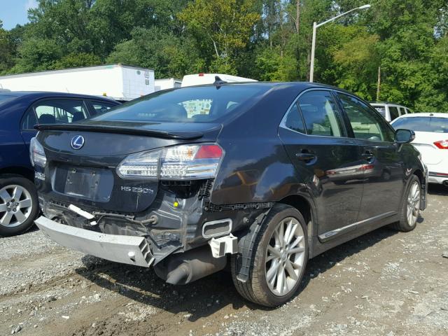 JTHBB1BA4A2021209 - 2010 LEXUS HS 250H GRAY photo 4