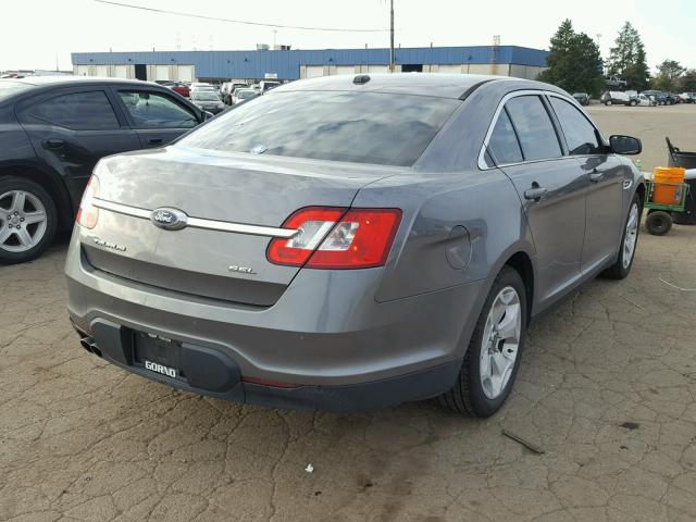 1FAHP2EW2BG152563 - 2011 FORD TAURUS SEL GRAY photo 4