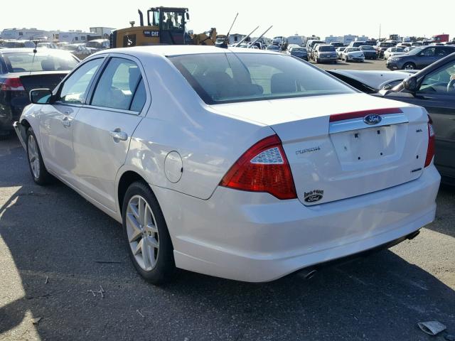 3FAHP0JG0CR367162 - 2012 FORD FUSION WHITE photo 3