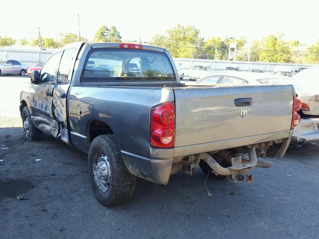 3D7KR28D17G827373 - 2007 DODGE RAM 2500 S GRAY photo 3