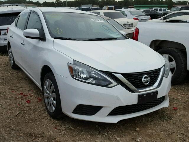 3N1AB7AP2GY245369 - 2016 NISSAN SENTRA S WHITE photo 1