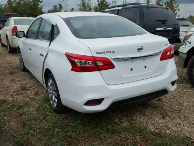 3N1AB7AP2GY245369 - 2016 NISSAN SENTRA S WHITE photo 3