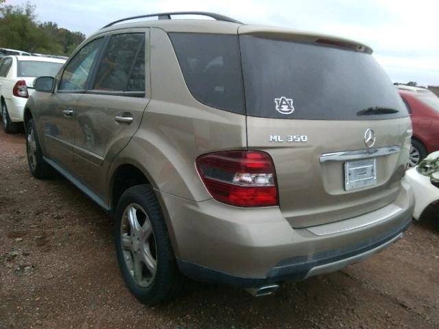 4JGBB86E28A350641 - 2008 MERCEDES-BENZ ML 350 TAN photo 3