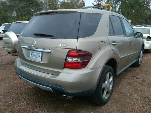 4JGBB86E28A350641 - 2008 MERCEDES-BENZ ML 350 TAN photo 4