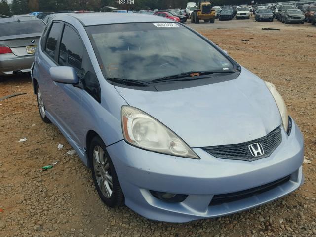 JHMGE88609S056379 - 2009 HONDA FIT SPORT BLUE photo 1