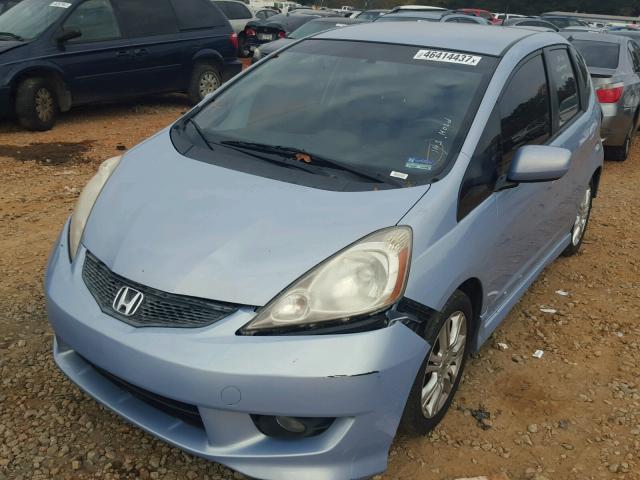 JHMGE88609S056379 - 2009 HONDA FIT SPORT BLUE photo 2