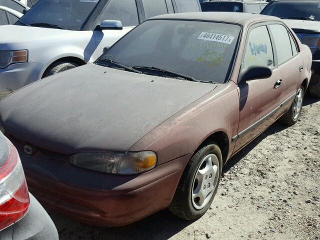 1Y1SK5280WZ411479 - 1998 CHEVROLET GEO PRIZM 红色 照片 2