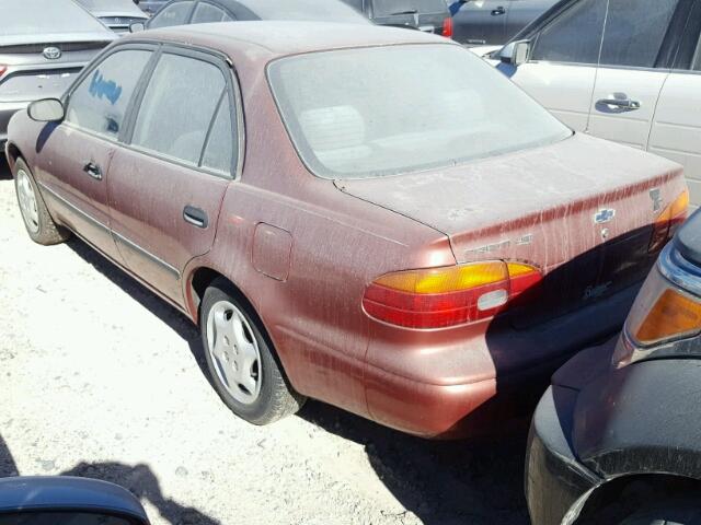 1Y1SK5280WZ411479 - 1998 CHEVROLET GEO PRIZM 红色 照片 3