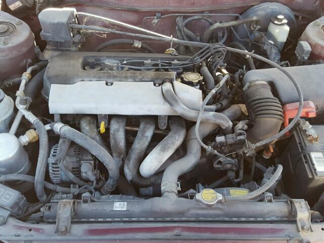 1Y1SK5280WZ411479 - 1998 CHEVROLET GEO PRIZM 红色 照片 7