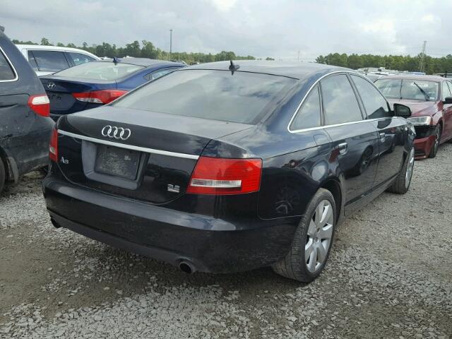 WAUDH74F27N090666 - 2007 AUDI A6 BLACK photo 4