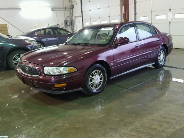 1G4HR54KX44173715 - 2004 BUICK LESABRE LI BURGUNDY photo 2