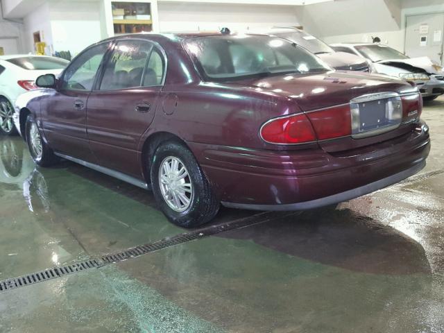 1G4HR54KX44173715 - 2004 BUICK LESABRE LI BURGUNDY photo 3