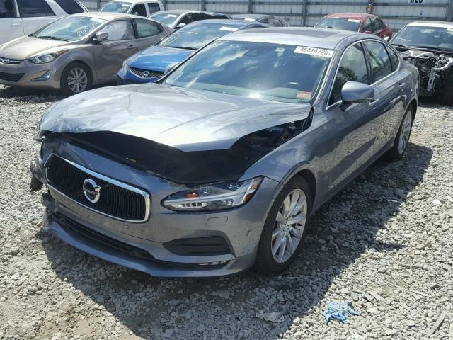 YV1A22MK7H1004780 - 2017 VOLVO S90 T6 GRAY photo 2