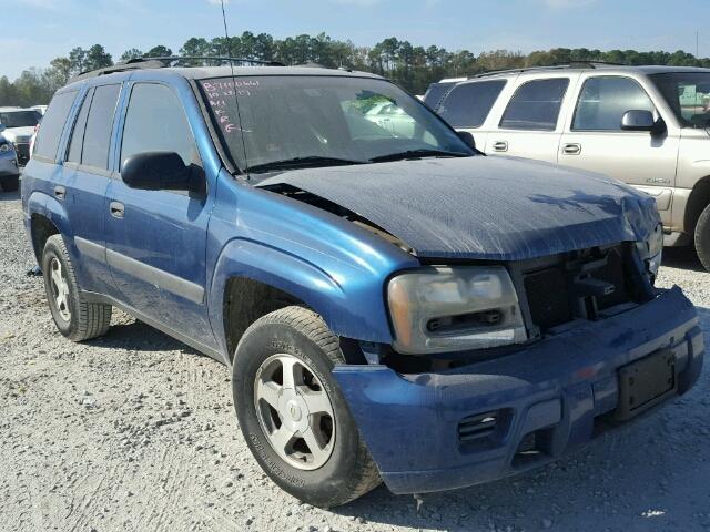 1GNDS13S652186371 - 2005 CHEVROLET TRAILBLAZE BLUE photo 1