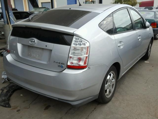 JTDKB20U163130507 - 2006 TOYOTA PRIUS SILVER photo 4