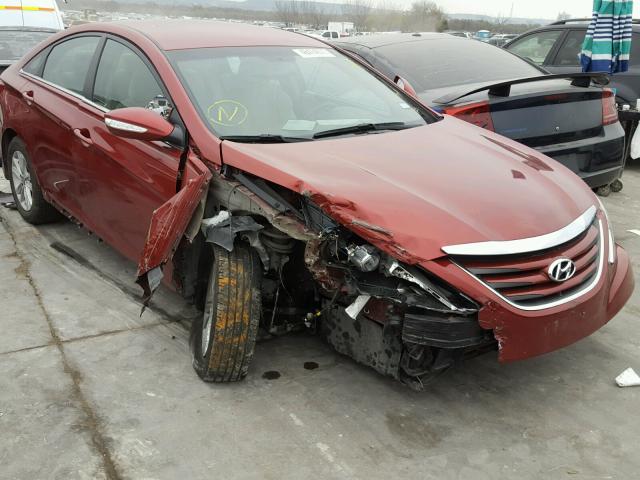 5NPEB4AC7EH834891 - 2014 HYUNDAI SONATA GLS MAROON photo 1