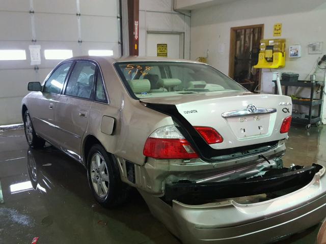 4T1BF28B54U372274 - 2004 TOYOTA AVALON XL BEIGE photo 3