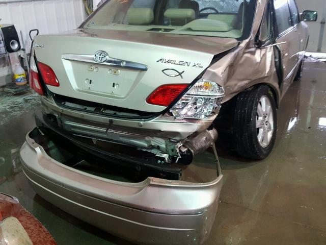 4T1BF28B54U372274 - 2004 TOYOTA AVALON XL BEIGE photo 9