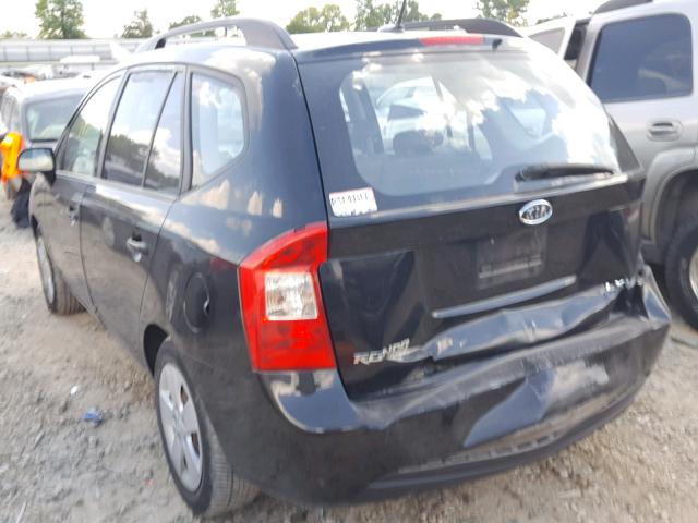 KNAFG526997253114 - 2009 KIA RONDO LX BLACK photo 3