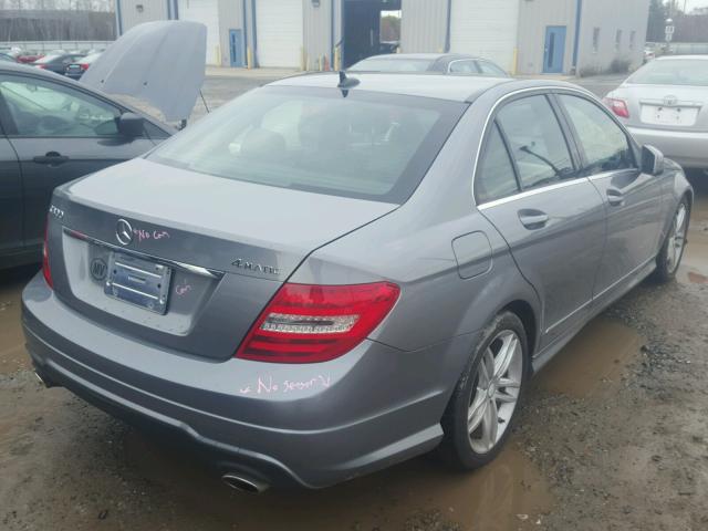 WDDGF8BB8CR238887 - 2012 MERCEDES-BENZ C 300 4MAT GRAY photo 4