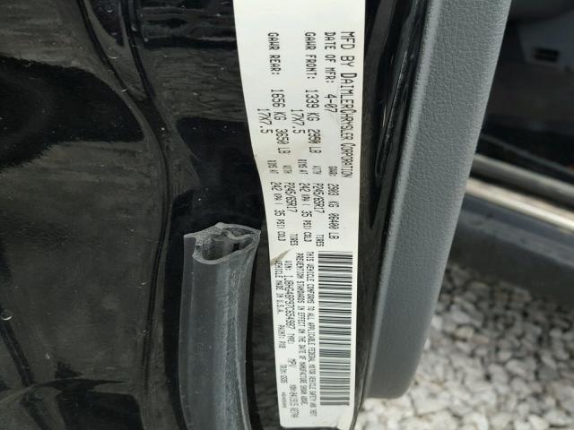 1J8HG48P97C654987 - 2007 JEEP COMMANDER BLACK photo 10