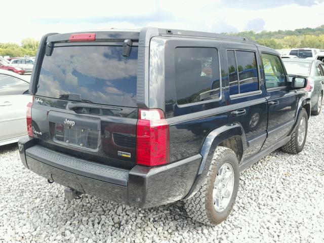 1J8HG48P97C654987 - 2007 JEEP COMMANDER BLACK photo 4