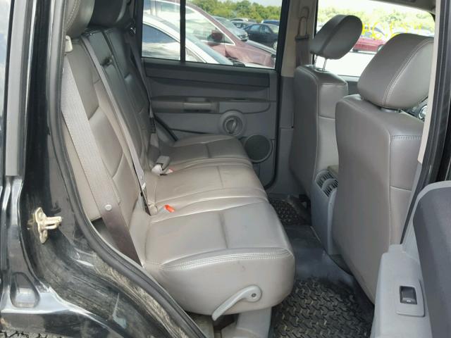 1J8HG48P97C654987 - 2007 JEEP COMMANDER BLACK photo 6