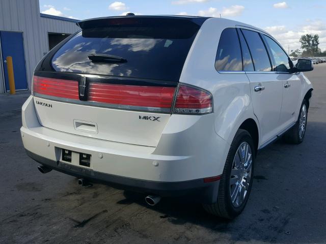 2LMDJ6JC0ABJ00450 - 2010 LINCOLN MKX WHITE photo 4