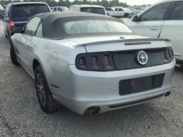 1ZVBP8EM2E5231858 - 2014 FORD MUSTANG SILVER photo 3