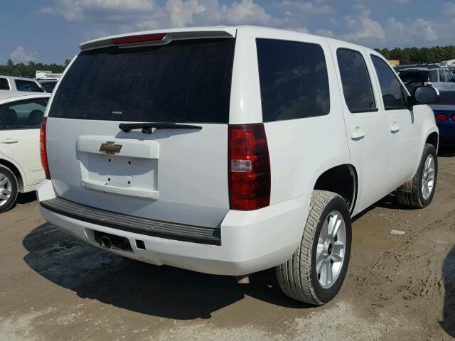 1GNUKAE08AR274089 - 2010 CHEVROLET TAHOE K150 WHITE photo 4