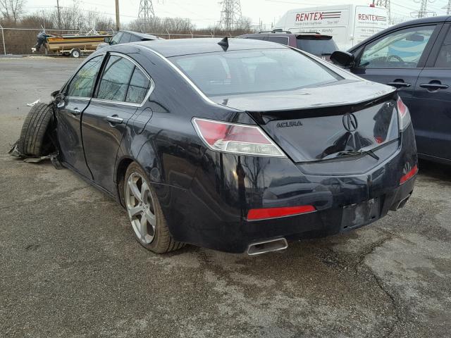 19UUA8F56BA001832 - 2011 ACURA TL BLACK photo 3