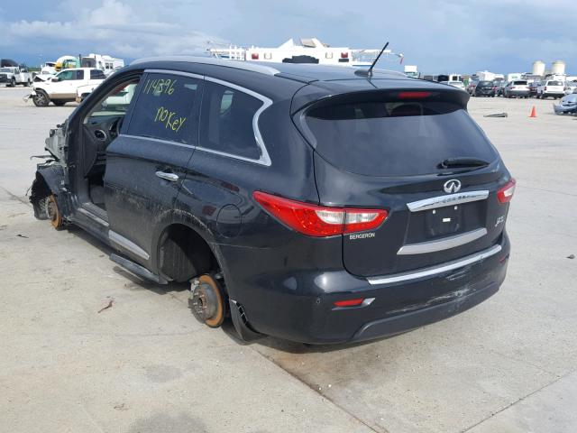 5N1AL0MN7DC349044 - 2013 INFINITI JX35 BASE BLACK photo 3