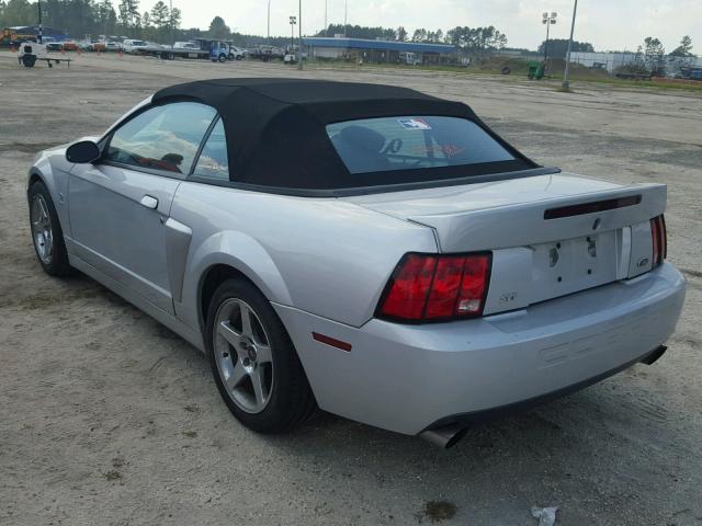 1FAFP49Y24F103693 - 2004 FORD MUSTANG CO SILVER photo 3